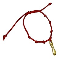Pulseira Recém-Nascido 7 Nós Kabbalah com Figa - imagem 1