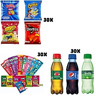 Kit Festa Completo: 30 Salgados, 30 Refri & 30 Finis! - imagem 1