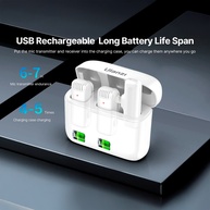 Ulanzi J12: Microfone Lapela iOS Sem Fio - imagem 2