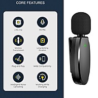 Microfone de Lapela Vimai AP004-2 USB-C – Áudio Profissional Sem Fio - imagem 2