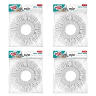 Kit 4 Refis Mop Fit 13,5cm Microfibra - Compatível com Esfregão 360 Flash Limp RMOP5011 - imagem 1