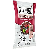 Biscoito Arroz Integral Chocolate Meio Amargo Fit Food 60g - imagem 3