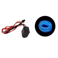 Fita de LED Neon Flexível Azul Cristal 5m 12V - Iluminação Tuning e Decorativa - imagem 1