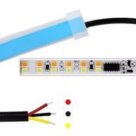 Fita LED DRL 60cm para Farol com Seta Sequencial Âmbar - Iluminação Diurna e Indicador de Direção para Carros - imagem 4
