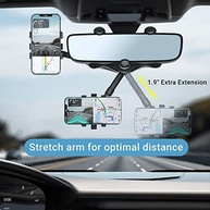 Suporte de Celular para Carro Giratório 360° - Fixação no Retrovisor | Visão Segura e Prática - imagem 3