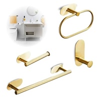 Kit Acessórios para Banheiro em Aço Inox 304 - 5 Peças com Fixação 3M Fácil - imagem 4