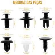 Kit 100 Presilhas Automotivas Universais: Fixação Segura para Parabarro e Forração - imagem 5