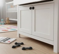Kit 6 Travas de Segurança para Portas, Gavetas e Geladeiras - Fixação 3M Adesiva - imagem 4