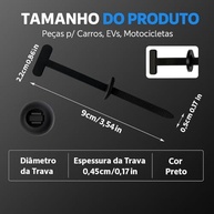 Abraçadeiras T Nylon Preta: Fixação Segura e Versátil para seu Veículo (Kit 50 Peças) - imagem 3