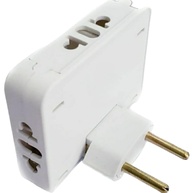 Adaptador Tomada T Articulado 2500W: 3 Saídas Flexíveis 10A 250V - Versatilidade Total! - imagem 1