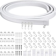 Trilho Flexível para Cortina 5m: Curvas Perfeitas para Sala, Quarto e Mais! - imagem 2