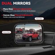 Espelhos de Reboque Drive & Passenger para Dodge Ram 1500/2500/3500 (1994-2002) - Ajuste Manual Flip-Up - imagem 4