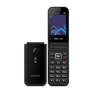Celular Positivo P51 Flip 4G: Modem, SOS, Rádio FM e Dual SIM - Preto - imagem 1