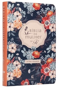 Bíblia da Mulher de Fé NVI Letra Grande Couro-soft Floral - Sua Companheira Diária - imagem 3
