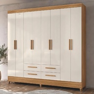 Guarda-Roupa Casal 8 Portas 4 Gavetas Flórida Moval - Design Moderno e Espaçoso - imagem 3