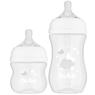 Kit 2 Mamadeiras Easy Flow Nuvem Branca 120/270ml - Sistema Anticólico Buba - imagem 4