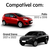 Moldura 9" Flutuante Grafite para Novo Palio Attractive 12/17 e Grand Siena - Upgrade Moderno - imagem 3