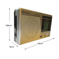 Rádio FM Portátil Prata: Design Elegante, Compacto e Som Cristalino - imagem 5
