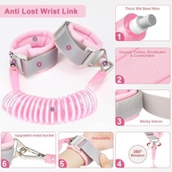Coleira Infantil Mochila Guia de Segurança Anti-Perda com Design Fofo (Rosa) - imagem 5