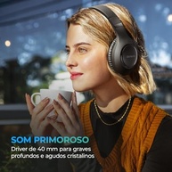 Fone de Ouvido Bluetooth Aiwa HP-04-B: ANC, Modo Ambiente e 60h de Bateria - imagem 4