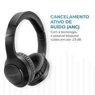 Fone de Ouvido Bluetooth Aiwa HP-04-B: ANC, Modo Ambiente e 60h de Bateria - imagem 5