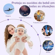 Fone de ouvido infantis protetores confortáveis bebês autismo - imagem 5