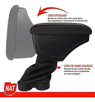 Apoio de Braço Premium para Ford Ka/Ka+ (2015-2019) em Couro Sintético Preto - Conforto e Organização - imagem 4