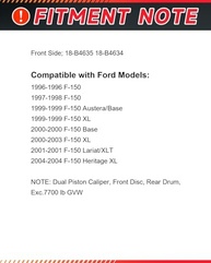 Conjunto de Pinças de Freio Dianteiro para Ford F150 1996-2004 | GAIASURGE - imagem 3