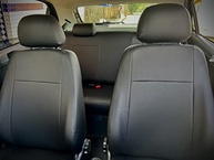 Jogo de Capas em Couro Courvin para Ford Ka Hatch (1997-2022) - Proteção Cinza Completa - imagem 4