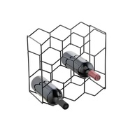 Adega Colmeia 8 Garrafas Preto Forma Inox – Armazenamento Elegante e Funcional para Vinhos - imagem 2