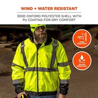 Jaqueta bomber tipo R classe 3 Hi-Vis forrada com lã Ergodyne - imagem 4