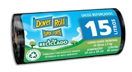 Dover-Roll Super Forte Reciclado 15L Preto - Rolo com 40 Sacos de Lixo Ecológicos - imagem 2