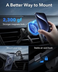 Suporte Magnético ESR para Carro: iPhone MagSafe e Android com Ímãs Fortes - imagem 3