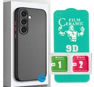 Capa Anti Impacto Fosca Preta Translúcida com Proteção de Câmera para Samsung Galaxy A55 | FD Acessórios - imagem 1