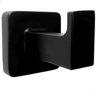 Porta Toalha Gancho Preto Fosco Dona D Cor - Suporte de Parede em Metal para Banheiro e Lavabo - imagem 1