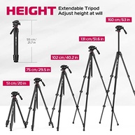 Tripé ULANZI MT-56 Ombra: Estabilidade Profissional para suas Fotos e Vídeos (160cm, 6kg) - imagem 4