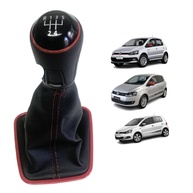Kit Manopla de Câmbio Bola + Coifa Vermelha Esportiva para VW Fox (2011-2018) - imagem 1