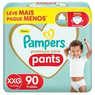 Fralda Pampers Premium Care Pants Tamanho XXG - Conforto Total com Facilidade de Uso, 90 Unidades - imagem 2