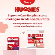 Fralda Pants Huggies Supreme Care Tamanho G - 60 Unidades com Proteção Acolchoada e Máxima Confortabilidade - imagem 3
