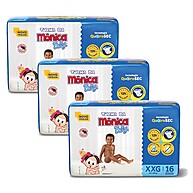 Fraldas Turma da Mônica Baby Jumbo XXG: Kit com 3 Pacotes - imagem 1