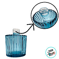 Frasco de Vidro 200ml Azul Rizzo: Elegância e Versatilidade - imagem 1