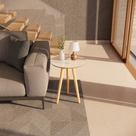Mesinha Lateral Retro em Madeira - Design Off White com Detalhes Freijó para Sala e Quarto - imagem 3