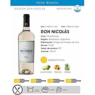 Don Nicolás Chardonnay Argentino: Frescor e Elegância 750ml - imagem 2