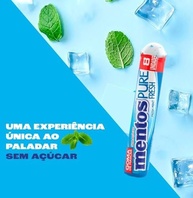 Gomas de Mascar, Mentos, Pure Fresh Mint, Sem Açúcar, Sabor de Menta - 16g | 8 Unidades - imagem 4