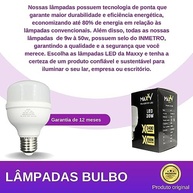 Kit 10 Lâmpadas LED Bulbo 30W Bivolt Branco Frio 6500K E27 - Iluminação Potente e Econômica - imagem 3