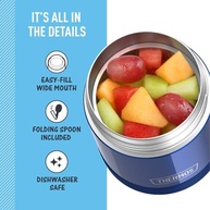 Pote para Comida FunTainer Thermos 295ml - Mantém Quente ou Frio, Ideal para Crianças com Colher Inclusa - imagem 5