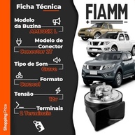 Buzina Fiamm Frontier 12V Grave - Som Potente para seu Carro (2003-2019) - imagem 4