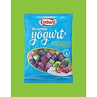 Bala Caramelo Iogurte Frutas Azul Embaré 660g: Sabor Delicioso! - imagem 4