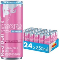 Pack de 24 Latas Red Bull Energético, Amora Edition, Frutas Vermelhas, Sem Açúcar 250ml - imagem 1