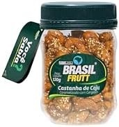 Brasil Frutt Castanha de Caju Caramelizada com Gergelim pote 120g - imagem 3